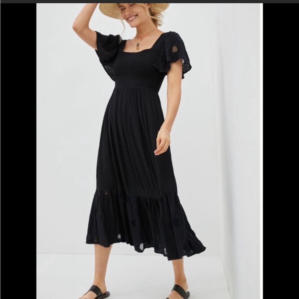 NWT Anthropologie Seen Worn Kept Dress, Black, XL
